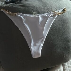 White bikini bottoms